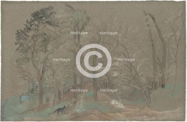 The First Snowfall, c. 1877-1887. Creator: Arthur Davies.