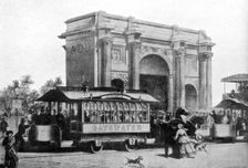 The first trams in London, 1861, (c1920)