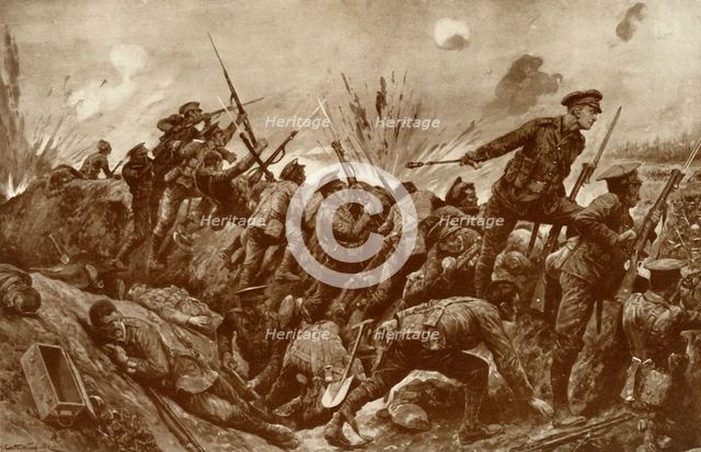 'The First V.C. ever Won by a Territorial', 1916. Creator: Unknown.