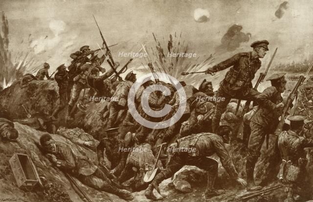 'The First V.C. ever Won by a Territorial', 1916. Creator: Unknown.