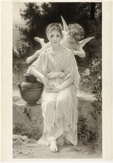 The First Whisper of Love, c. 1889. Creator: John Douglas Miller