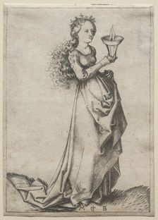 The First Wise Virgin. Creator: Martin Schongauer (German, c.1450-1491)