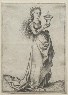 The First Wise Virgin. Creator: Martin Schongauer (German, c.1450-1491)