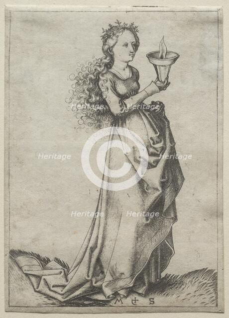 The First Wise Virgin. Creator: Martin Schongauer (German, c.1450-1491).