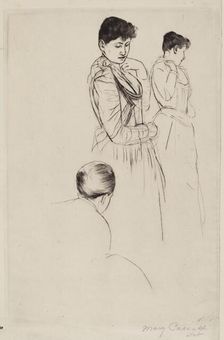 The Fitting, 1890-1891. Creator: Mary Cassatt