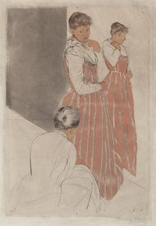 The Fitting, 1890-1891. Creator: Mary Cassatt