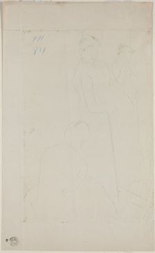 The Fitting [verso], 1890/1891. Creator: Mary Cassatt