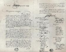 The Fitzwilliam copy of the Olive Branch Petition, 1775