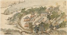 The Five Deer Hermitage early 17th century. Artist: Li Shida