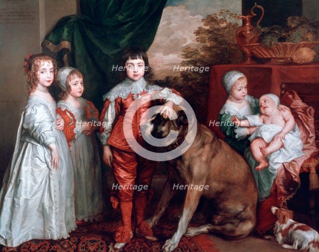 'The Five Eldest Children of Charles I',1637.  Artist: Anthony van Dyck