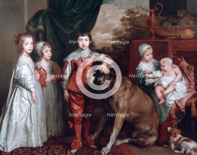 'The Five Eldest Children of Charles I',1637.  Artist: Anthony van Dyck