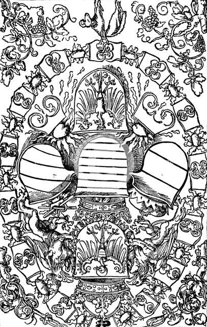 'The Five Imperial Coats of Arms', 1515 (1906). Artist: Albrecht Durer.