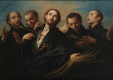 The Five Jesuit Martyrs of Cuncolim, ca. 1695. Creator: Conca, Sebastiano (1680-1764)