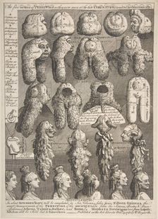 The Five Orders of Periwigs, November 1761., November 1761. Creator: William Hogarth