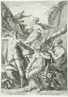 The Five Senses, 1588. Creator: Jacob Matham