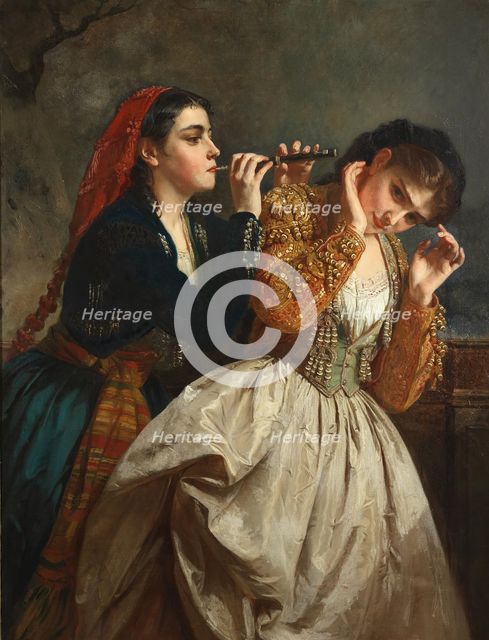 The Five Senses: Hearing, c1865. Creator: Schlesinger, Henry Guillaume (1814-1893).