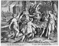 The Five Senses, late 16th century. Creator: Adriaen Collaert