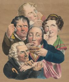 The five senses, late 18th-early 19th century. Creator: Unknown