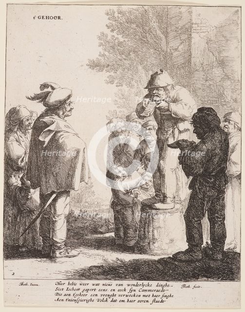 The five senses (sound),  1642-1650. Creator: Jan Dirksz Both.