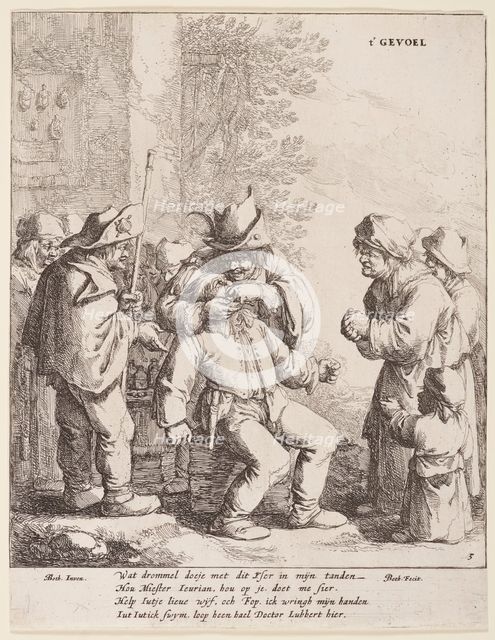 The five senses (touch),  1642-1650. Creator: Jan Dirksz Both.