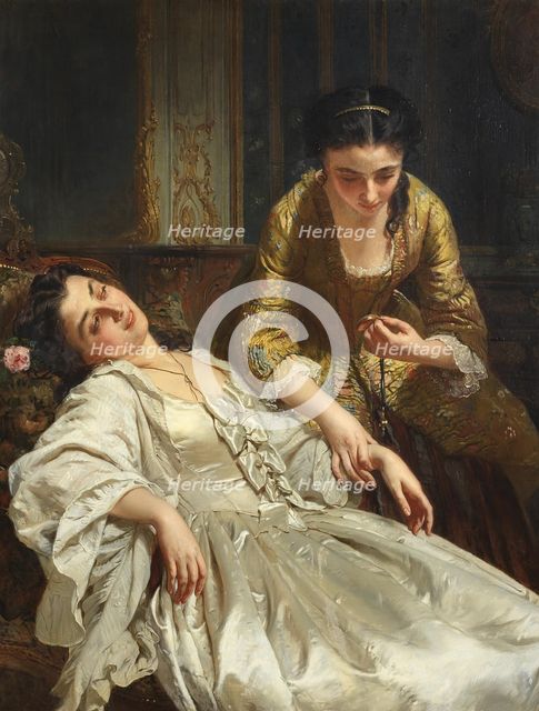 The Five Senses: Touch, c1865. Creator: Schlesinger, Henry Guillaume (1814-1893).