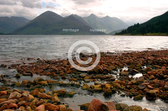 The Five Sisters of Kintail and Loch Duich, Highland, Scotland. Creator: Peter Thompson.