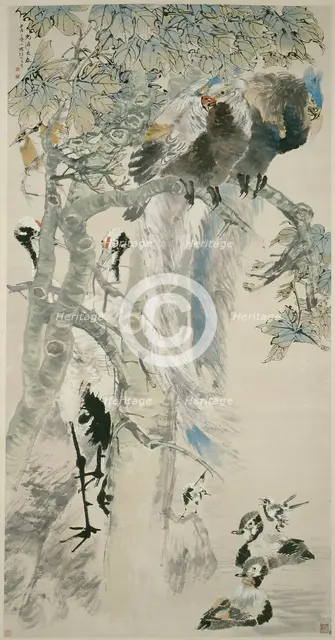 The Five Virtues, Qing dynasty (1644-1911), 1895. Creator: Ren Yi.