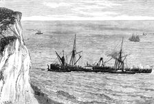 The Flamingo ashore at St. Margaret's Bay, near the South Foreland, 1881. Creator: Unknown