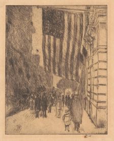 The Flag, 1917. Creator: Frederick Childe Hassam