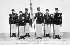 The flag of the 1st Regiment of the French Foreign Legion, 1914