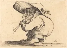 The Flageolet Player, c. 1622. Creator: Jacques Callot