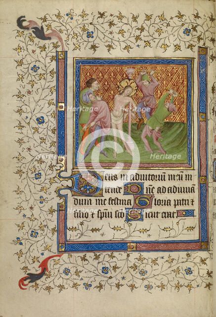 The Flagellation; Book of Hours, about 1400-1410. Creator: Unknown.