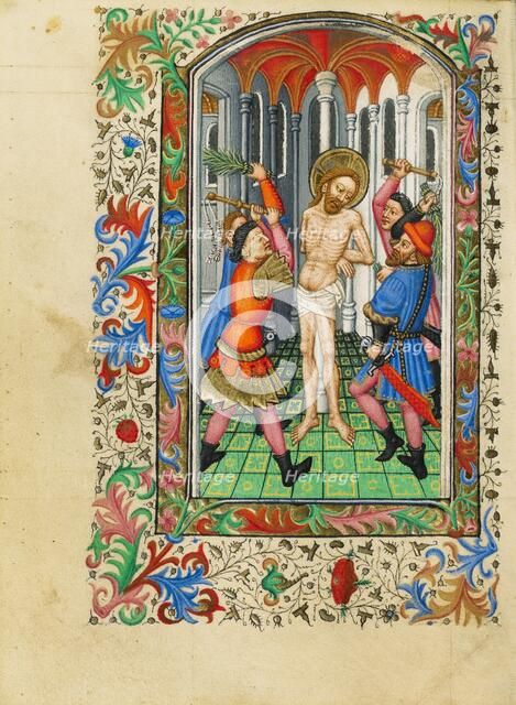 The Flagellation; Book of Hours, about 1430-1440. Creator: Fastolf Master.