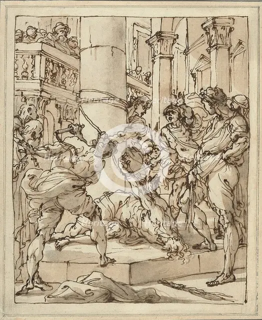The Flagellation, early 1770s. Creator: Ubaldo Gandolfi.