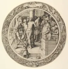 The Flagellation, from the Circular Passion, 1509. Creator: Lucas van Leyden