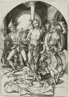 The Flagellation, from The Passion, c. 1480. Creator: Martin Schongauer