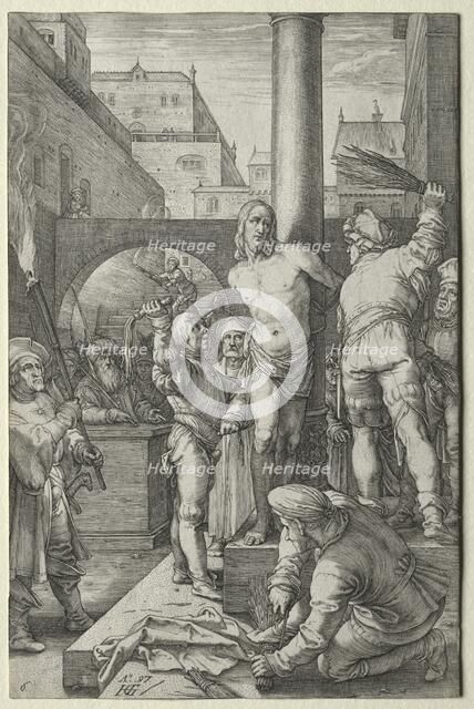 The Flagellation (from The Passion). Creator: Hendrick Goltzius (Dutch, 1558-1617).