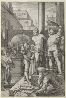 The Flagellation (from The Passion). Creator: Hendrick Goltzius (Dutch, 1558-1617)