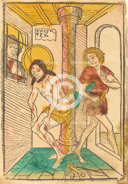 The Flagellation in the Presence of Mary, 1465/1475. Creator: Unknown.