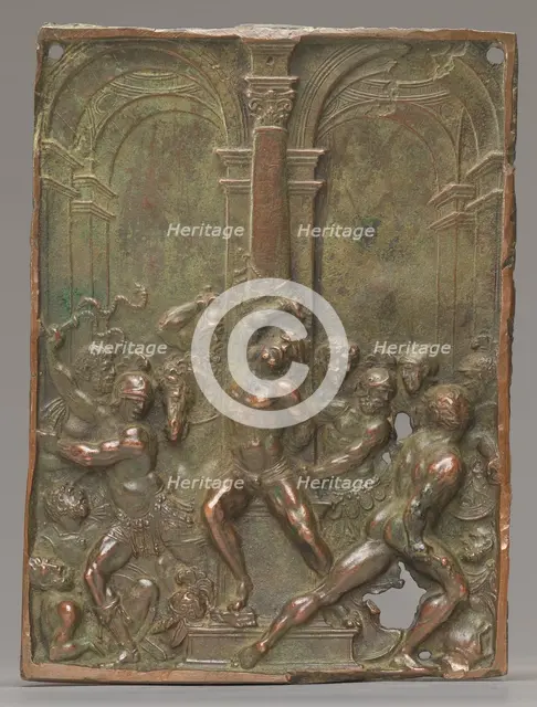 The Flagellation, late 15th - early 16th century. Creator: Moderno.