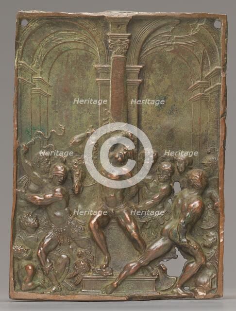 The Flagellation, late 15th - early 16th century. Creator: Moderno.