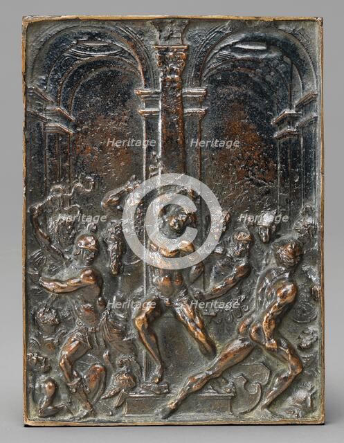 The Flagellation, late 15th - early 16th century. Creator: Moderno.