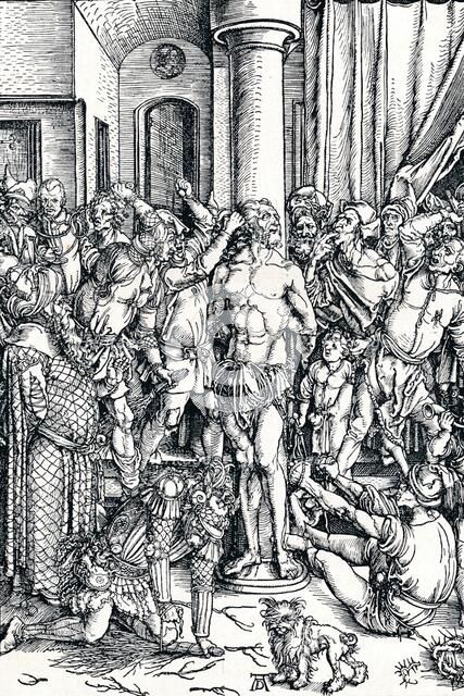 'The Flagellation of Christ', 1498 (1906). Artist: Albrecht Durer.