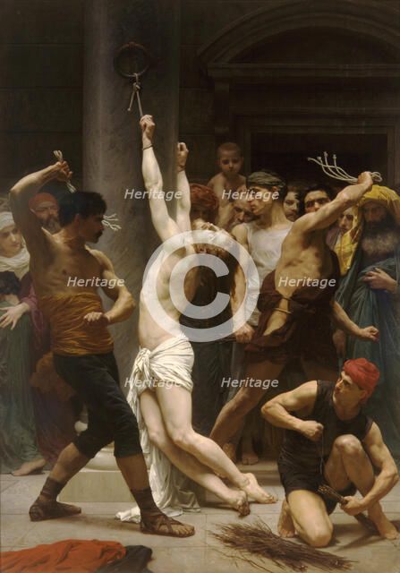 The Flagellation of Christ. Artist: Bouguereau, William-Adolphe (1825-1905)