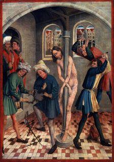 The Flagellation of Christ before 1457. Artist: Johann Koerbecke