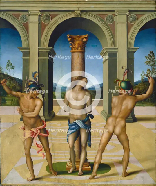 The Flagellation of Christ, c. 1512/1515. Creator: Bacchiacca.