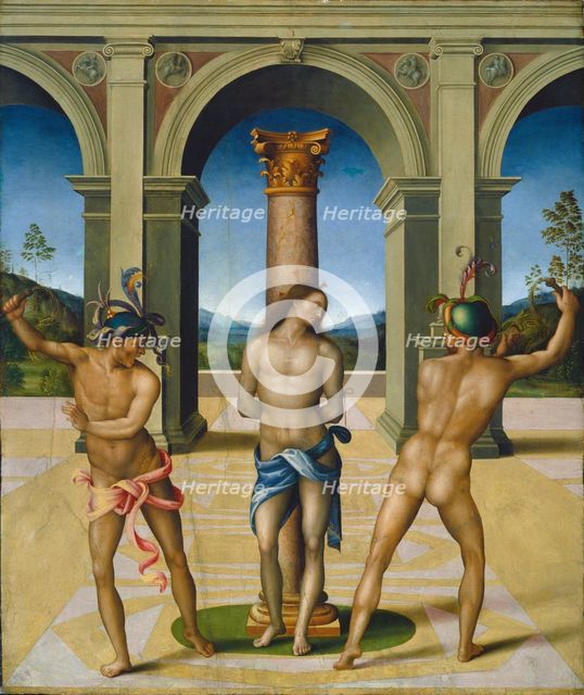 The Flagellation of Christ, c. 1512/1515. Creator: Bacchiacca.