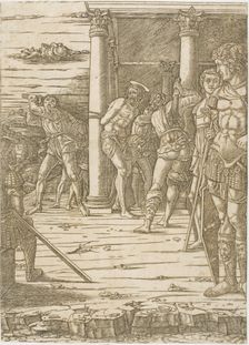 The Flagellation of Christ, with the Landscape Background, 1475/80. Creator: School of Andrea Mantegna