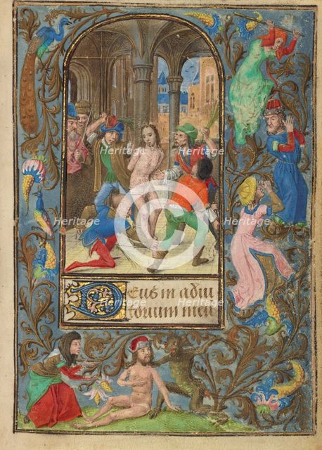 The Flagellation; Prayer Book of Charles the Bold, about 1471. Creator: Master of Mary of Burgundy.