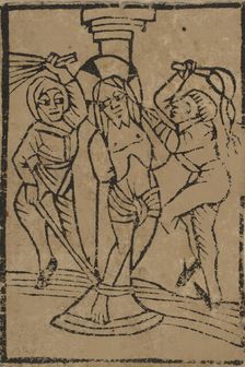 The Flagellation (Schr. 308c), 15th century., 15th century. Creator: Anon